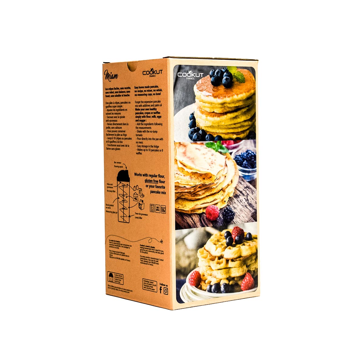 Shaker MIAM - Crêpe, Pancake & Gaufre / Cookut