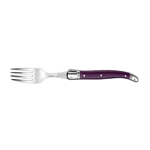 Fourchette Laguiole Gastronome manche ABS aubergine - Néron