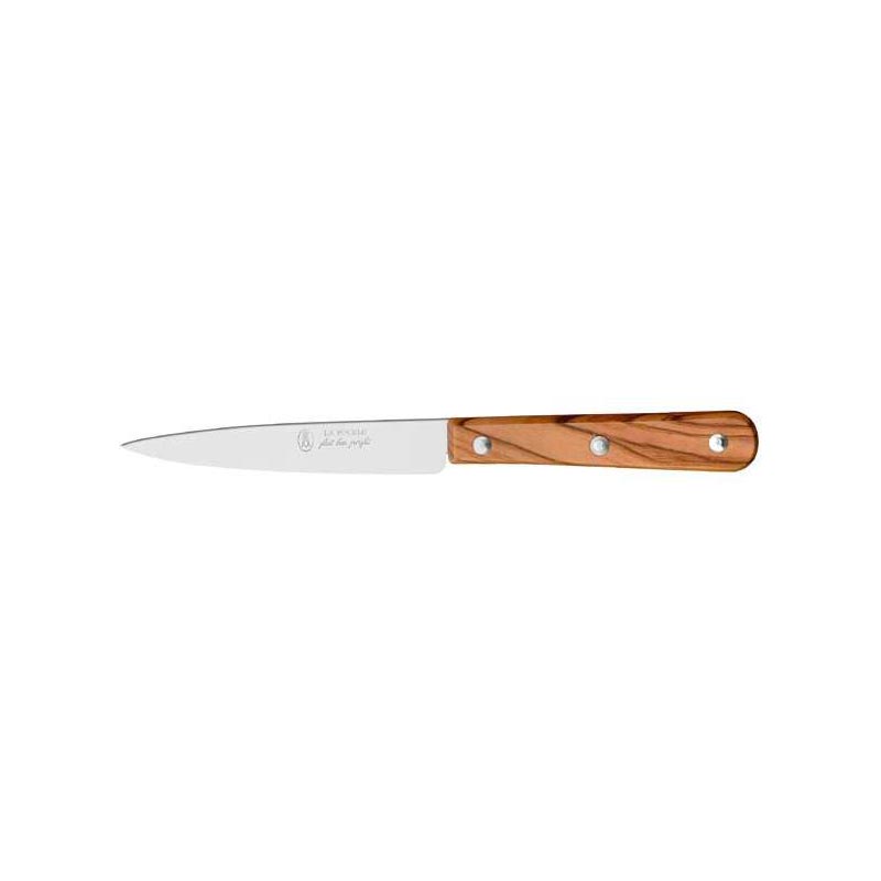 Couteau d'office forgé Sabatier lame 10 cm en bois d'olivier